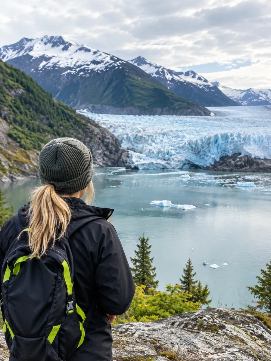 View at Portage Glacier